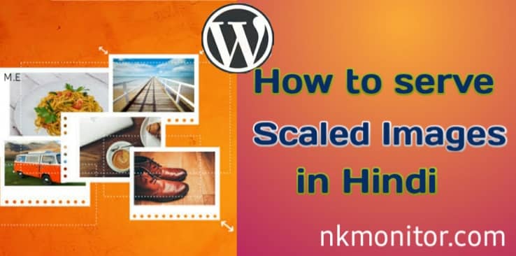 How to serve scaled images wordpress in Hindi