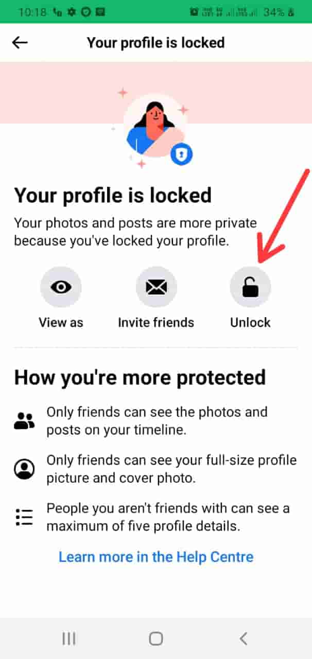 facebook profile unlock