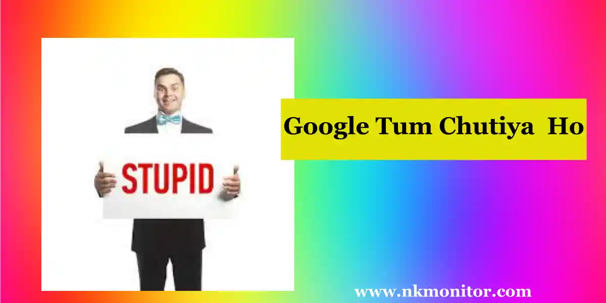 Google Tum Chutiya Ho